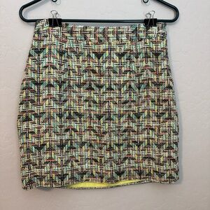 Kate Spade Multicolor Tweed Mini Skirt